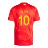 Conjunto (Camiseta+Pantalón Corto) España Dani Olmo 10 Primera Equipación Euro 2024 - Niño